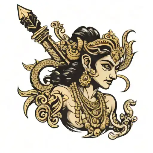 Ayyappa Sindhu tattoo design idea