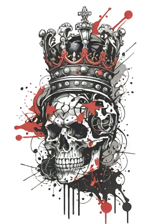Savage Kings crown tattoo design idea