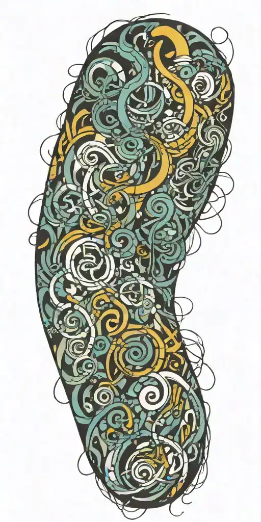 Anxiety tattoo design idea