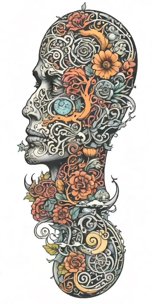 Anxiety tattoo design idea