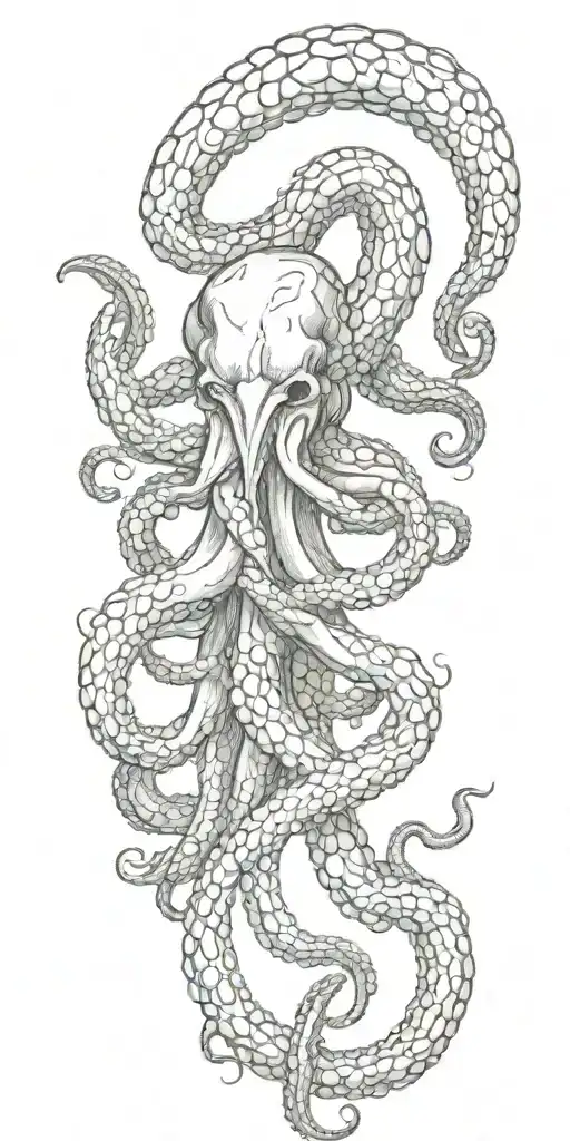kraken tattoo design idea