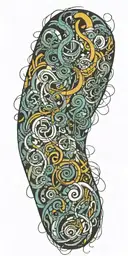 Anxiety tattoo design idea