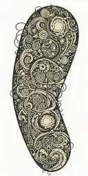 Anxiety tattoo design idea