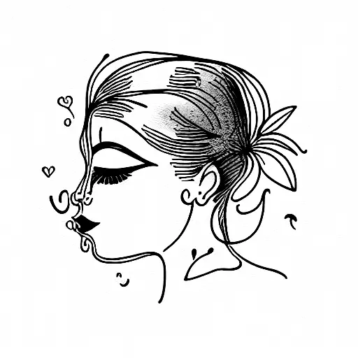 birdcage, woman's head, door open, drinking tattoo design idea