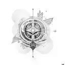 tattoo incorporating past future present tattoo design idea