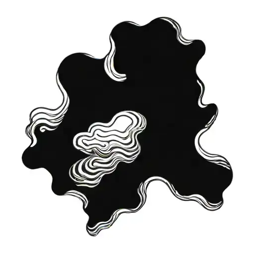 aerial water ripple water tattoo design idea