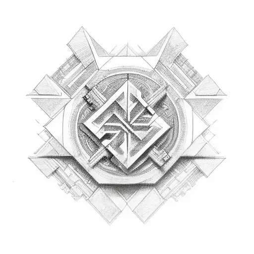 Swastika tattoo design idea