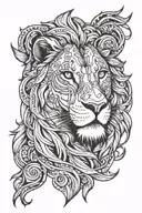 leo lion tattoo design idea