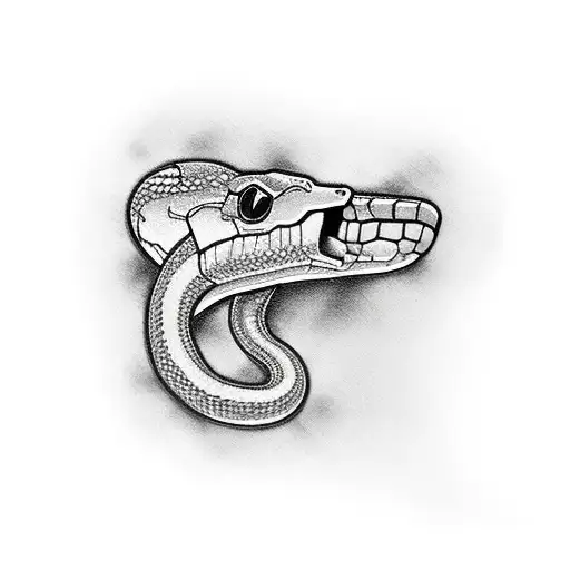 glock 17 with a snake tattoo design idea