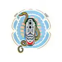 glock 17 with a snake tattoo design idea