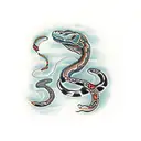 glock 17 with a snake tattoo design idea