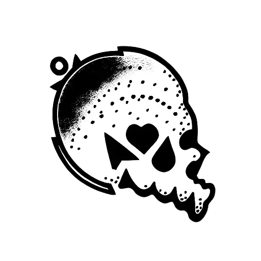 skull bear tattoo design idea