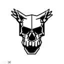 skull bear tattoo design idea