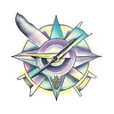 sundial tattoo design idea