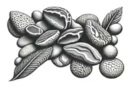 write pebbles tattoo design idea