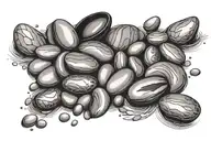 write pebbles tattoo design idea