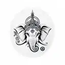 ganesha  tattoo design idea