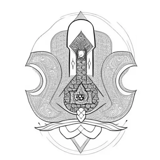 Hamsa Symbol tattoo design idea