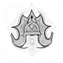 Hamsa Symbol tattoo design idea