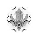 Hamsa Symbol tattoo design idea