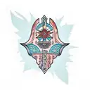 Hamsa Symbol tattoo design idea