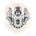 Hamsa Symbol tattoo design idea