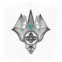 Hamsa Symbol tattoo design idea