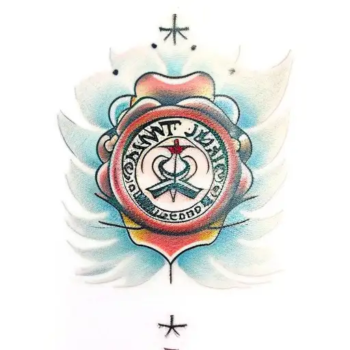 saint tattoo design idea