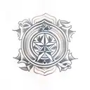 saint tattoo design idea