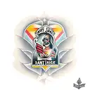 saint tattoo design idea