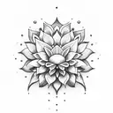 flor de lotus tattoo design idea