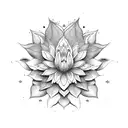 flor de lotus tattoo design idea
