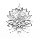 flor de lotus tattoo design idea