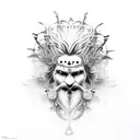 Aghori  tattoo design idea