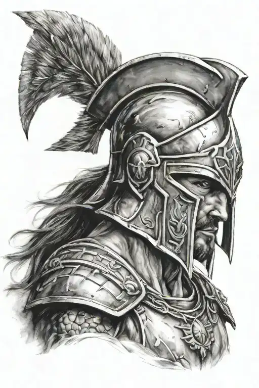 Spartan Warrior  tattoo design idea