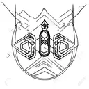 Tridente poseidon  tattoo design idea