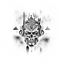 dio cane maledetto tattoo design idea