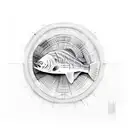 striped bass tattoo design idea