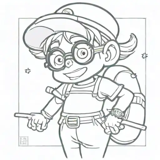 Arale tattoo design idea