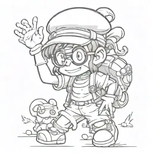 Arale tattoo design idea
