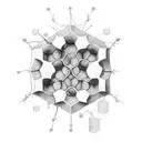 neurons like a honeycomb tattoo design idea