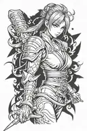 kasumi tekken tattoo design idea