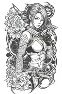 kasumi tekken tattoo design idea