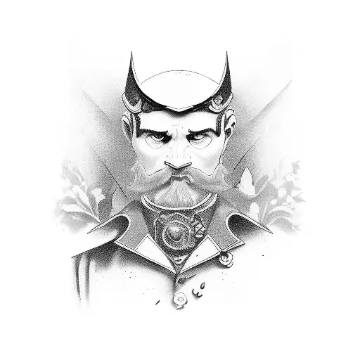 antique library  tattoo design idea
