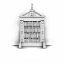 antique library  tattoo design idea