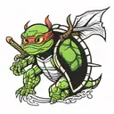 ninja turtle tattoo design idea