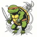 ninja turtle tattoo design idea