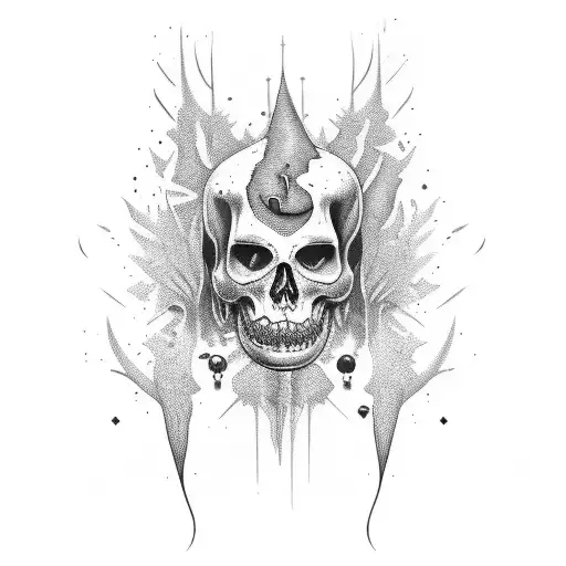 sarcophagus bleeding tattoo design idea