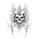 sarcophagus bleeding tattoo design idea