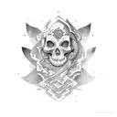 sarcophagus bleeding tattoo design idea